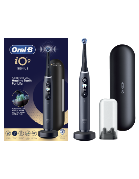 iOM9.1B2.2AD Oral-B iO9 Elektriskā Zobu Birste Black Onyx