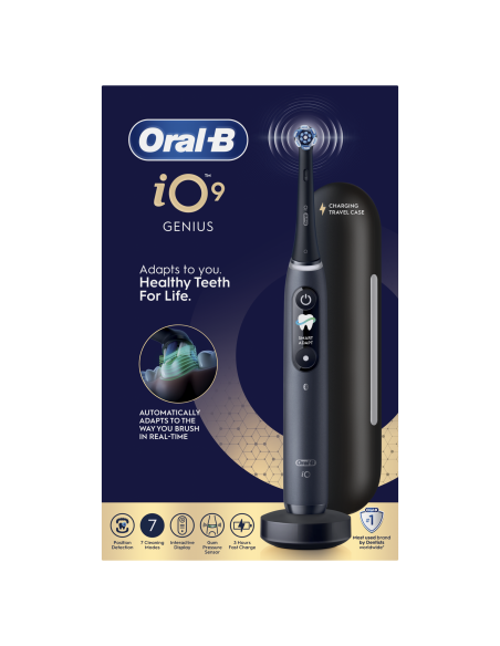 iOM9.1B2.2AD Oral-B iO9 Elektriskā Zobu Birste Black Onyx