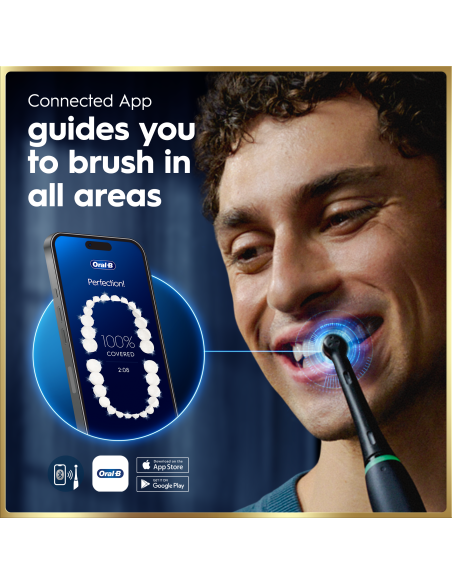 iOM9.1B2.2AD Oral-B iO9 Elektriskā Zobu Birste Black Onyx