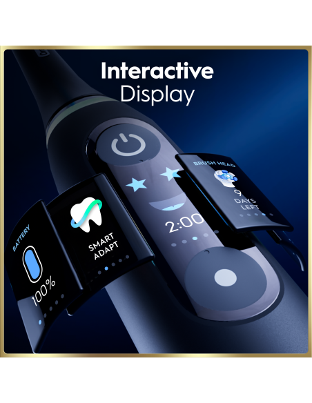 iOM9.1B2.2AD Oral-B iO9 Elektriskā Zobu Birste Black Onyx