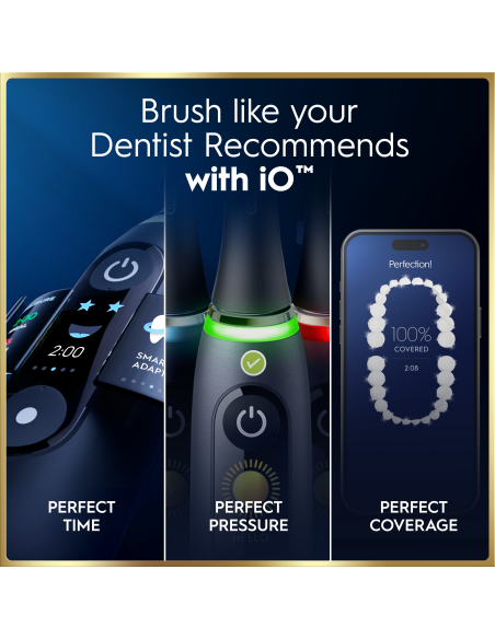 iOM9.1B2.2AD Oral-B iO9 Elektriskā Zobu Birste Black Onyx