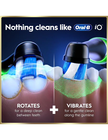 iOM9.1B2.2AD Oral-B iO9 Elektriskā Zobu Birste Black Onyx